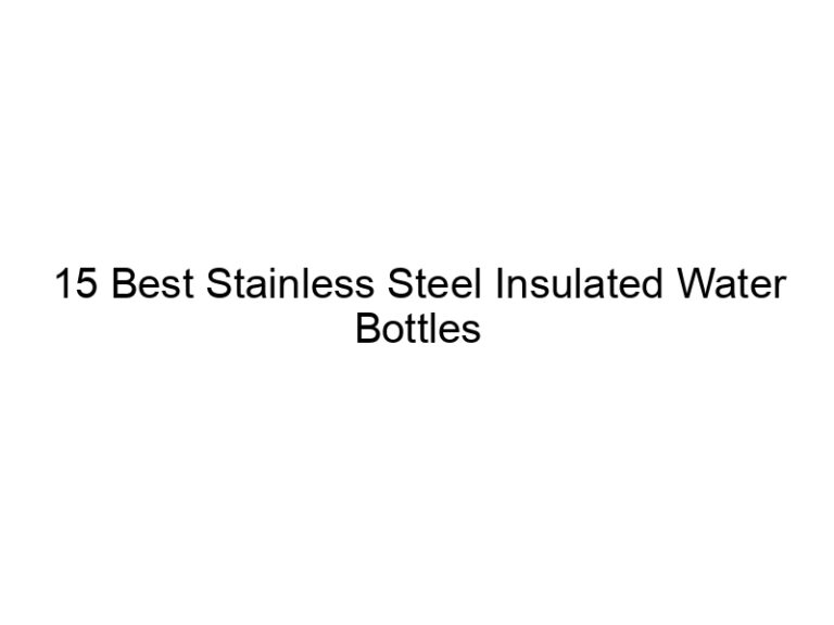 15 best stainless steel insulated water bottles 7967