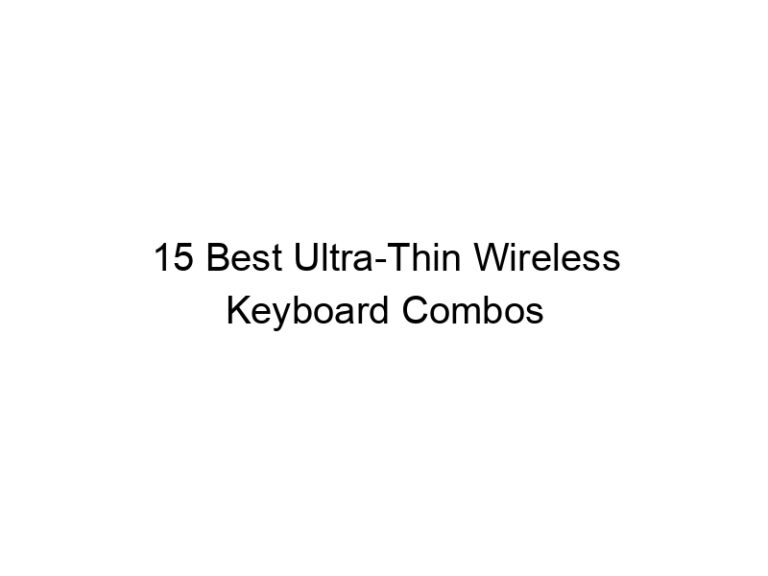 15 best ultra thin wireless keyboard combos 10797