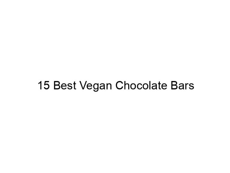 15 best vegan chocolate bars 22253