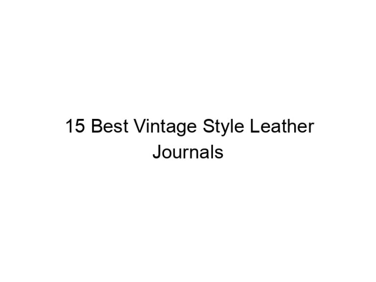 15 best vintage style leather journals 10613