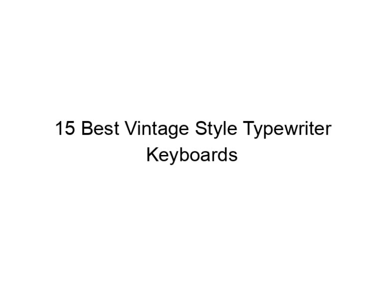 15 best vintage style typewriter keyboards 10634