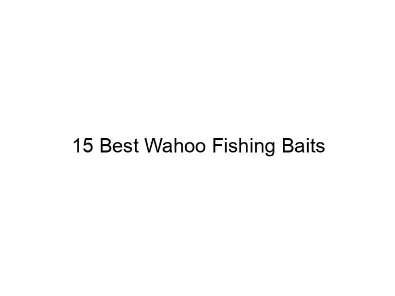 15 best wahoo fishing baits 21361