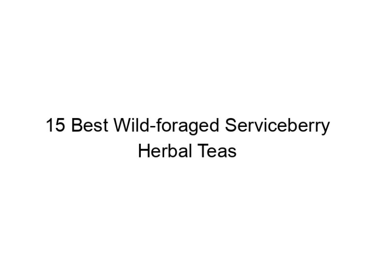 15 best wild foraged serviceberry herbal teas 30353