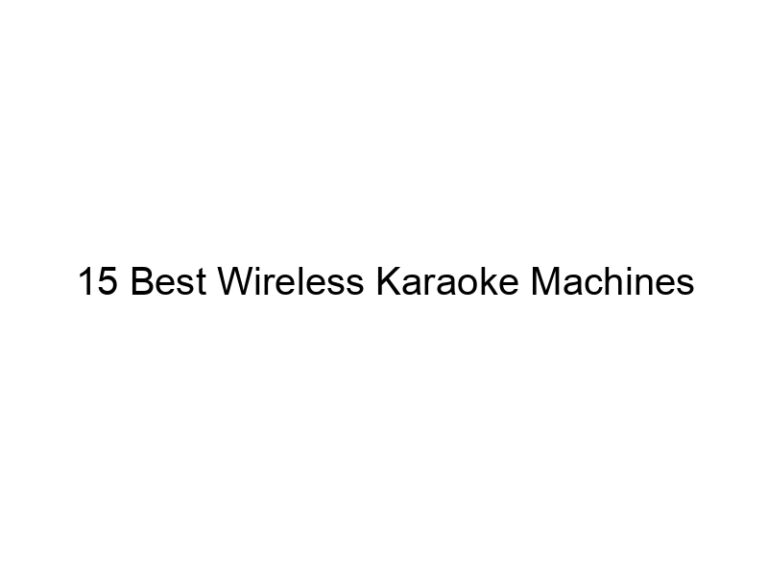 15 best wireless karaoke machines 11602