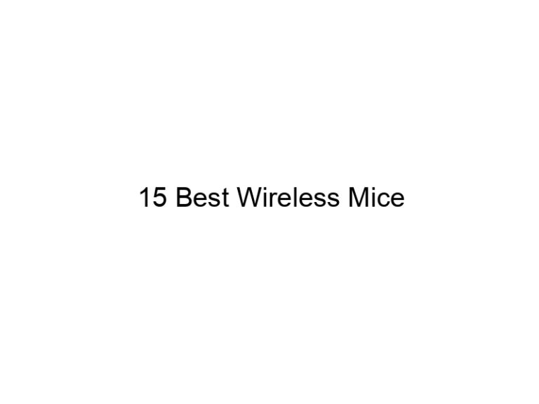 15 best wireless mice 5453