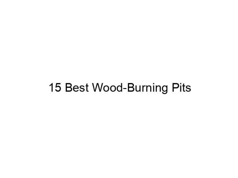 15 best wood burning pits 20582