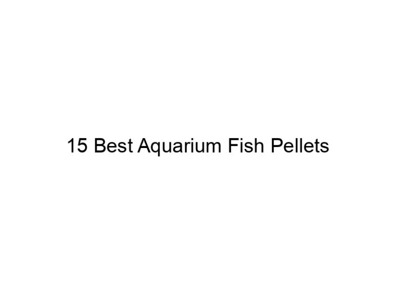 15 best aquarium fish pellets 36396