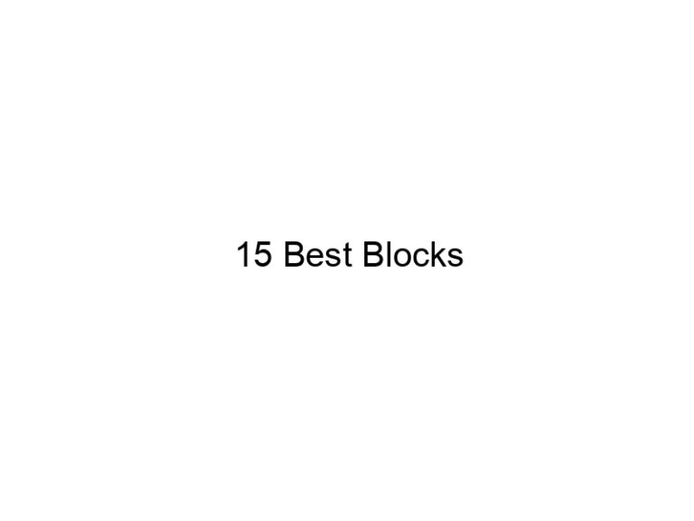 15 best blocks 31578