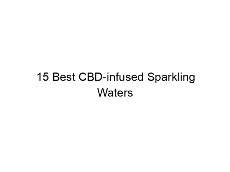 15 best cbd infused sparkling waters 30045