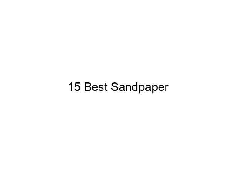 15 best sandpaper 31636