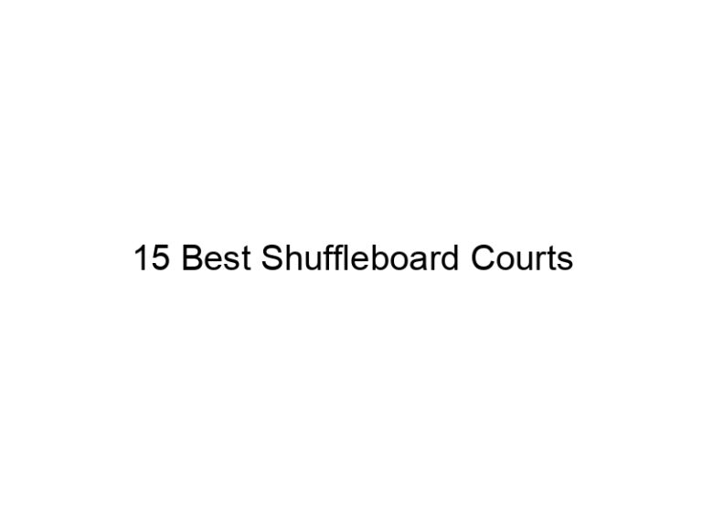 15 best shuffleboard courts 31723