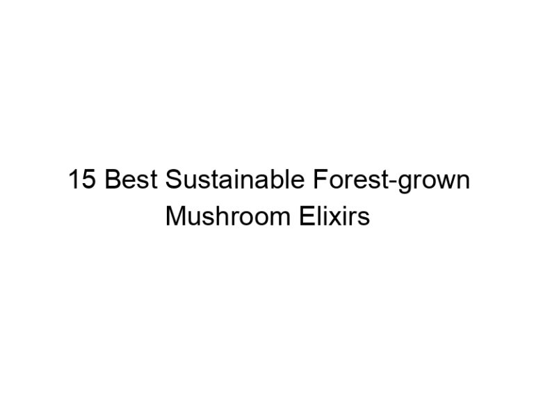 15 best sustainable forest grown mushroom elixirs 30286