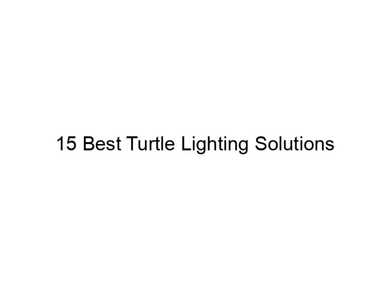 15 best turtle lighting solutions 29955
