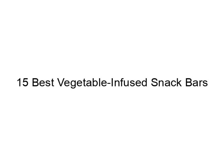 15 best vegetable infused snack bars 30941