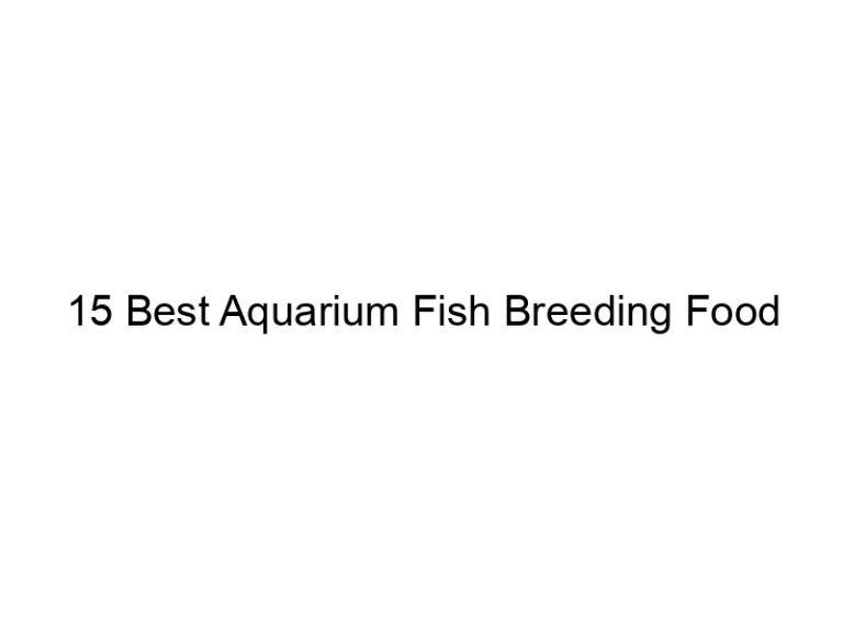 15 best aquarium fish breeding food 36437