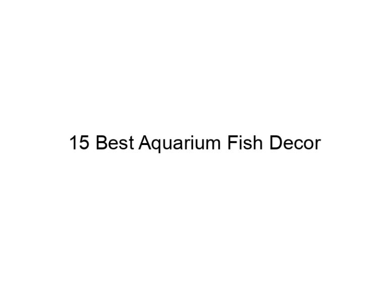 15 best aquarium fish decor 36405