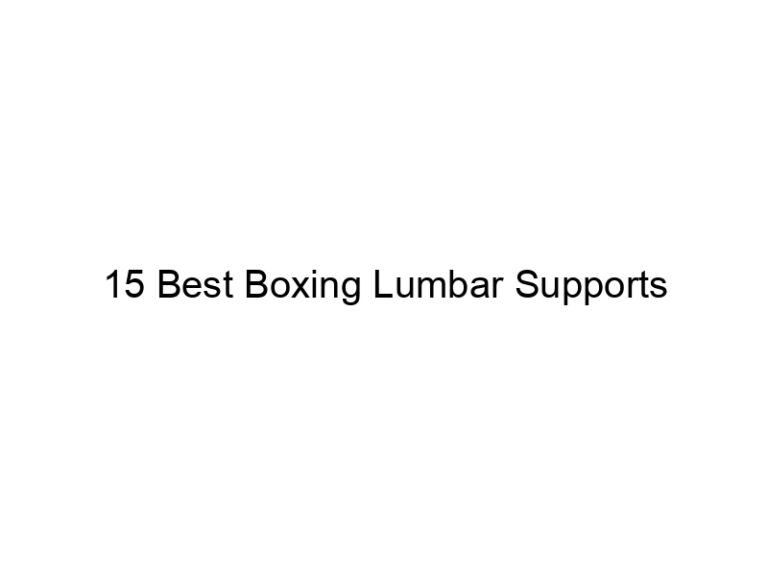15 best boxing lumbar supports 37022